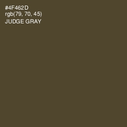 #4F462D - Judge Gray Color Image
